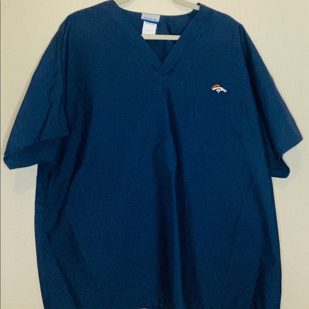 Denver Bronco unisex scrub set
